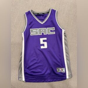 NBA Sacramento Kings De’Aaron Fox #5 Youth Medium Purple Fanatics Jersey